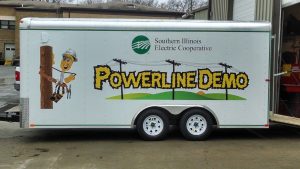 Powerline Demonstration Mobile Rig by Southern Illinois Electric Coop